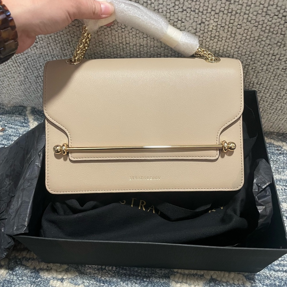 Strathberry East West Leather Crossbody Bag